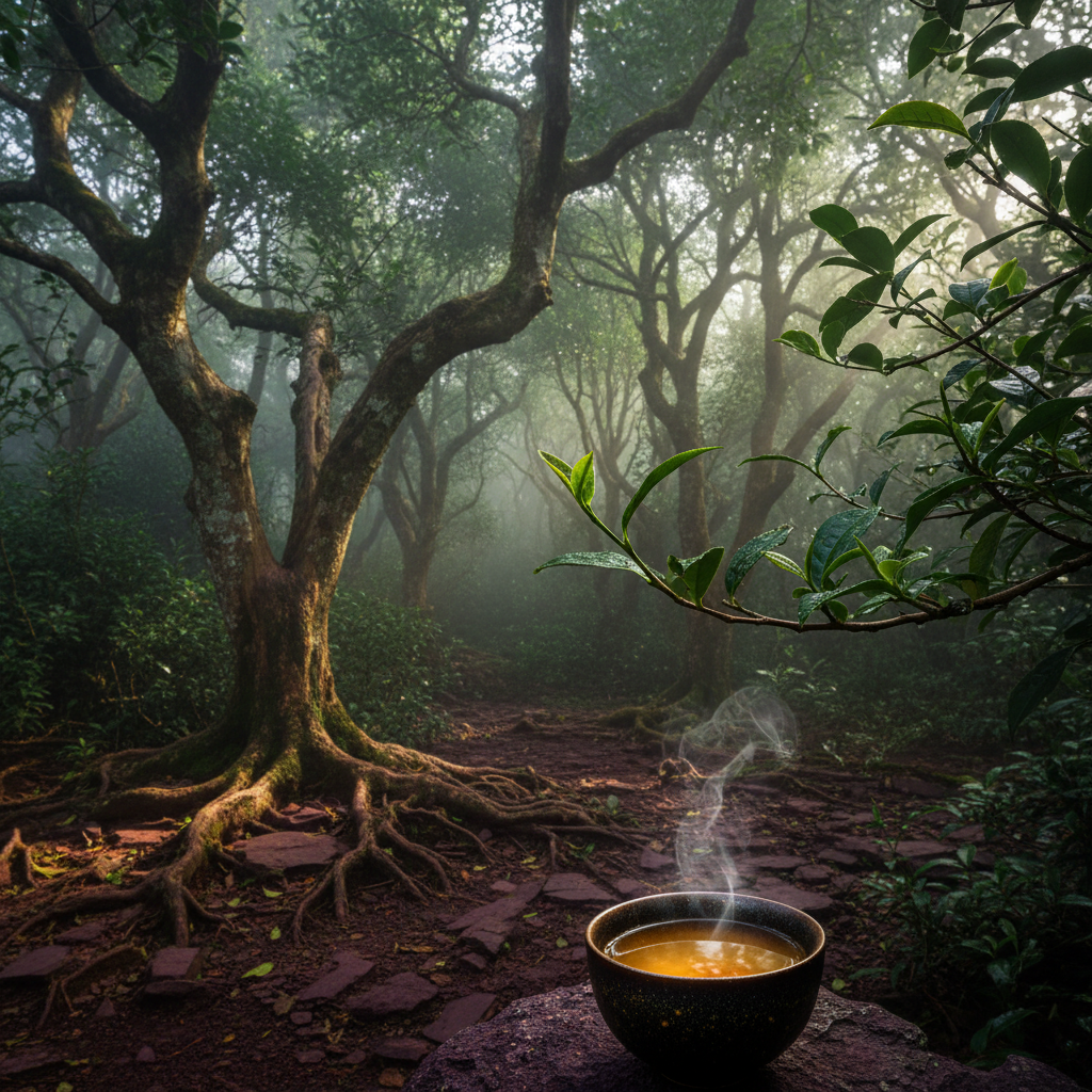 Man Song Prince Mountain Organic Tea Garden: The Legendary Secret Realm at the Pinnacle of Tribute Tea