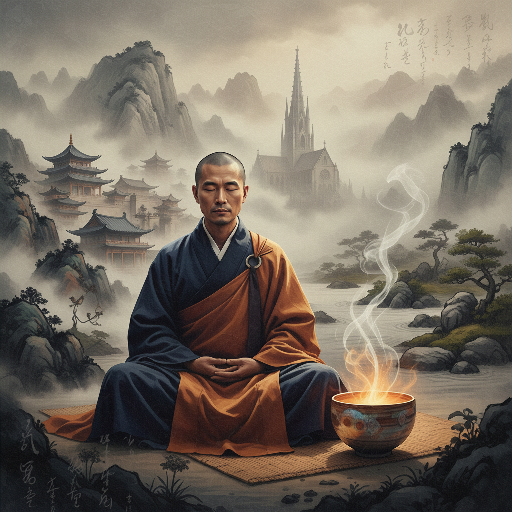 Tea and Religious Figures: A Millennium of Real and Flowing Affinity