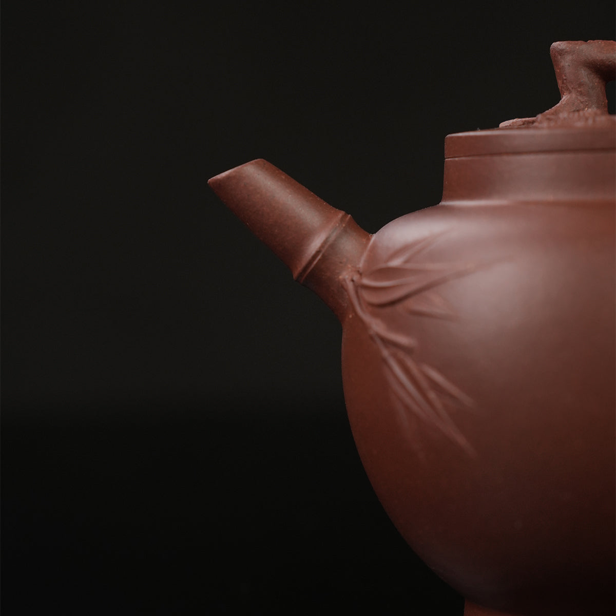 Cinnabar Clay Three Friends of Winter Teapot 160cc Yixing Teapot