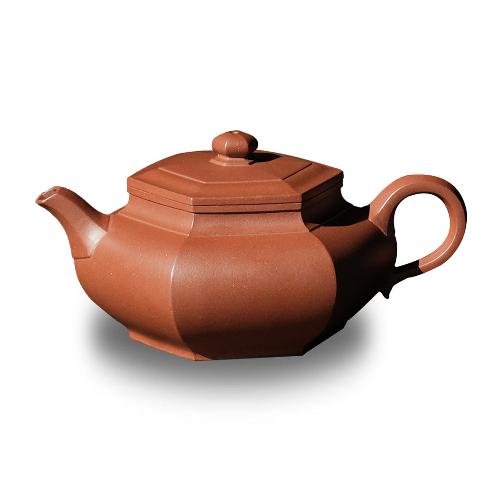 Cinnabar Clay Zhou Dabin Liufang Teapot 250cc Yixing Teapot