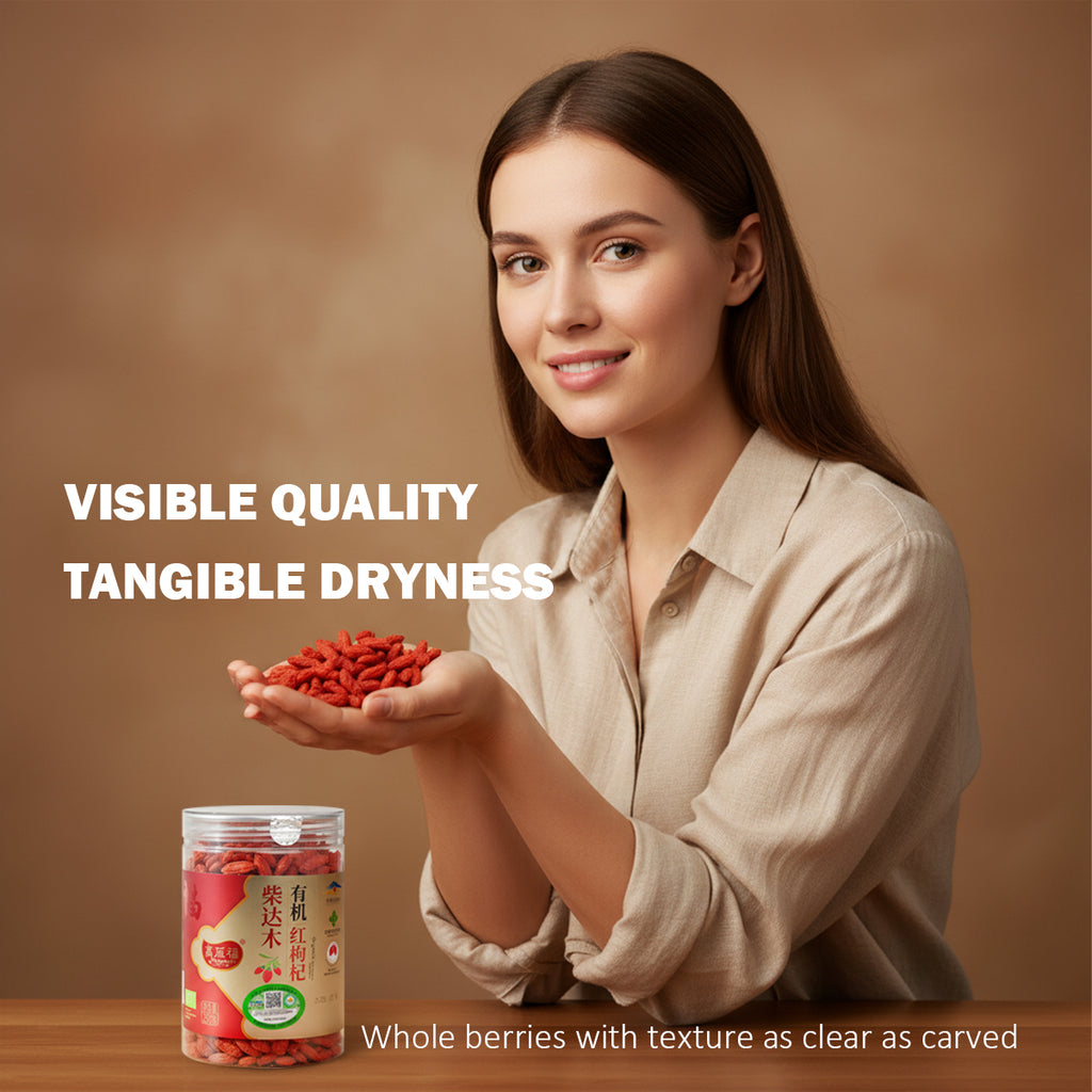 Gaoyuanfu Qaidam Chinese EU organic certified red wolfberry 250g