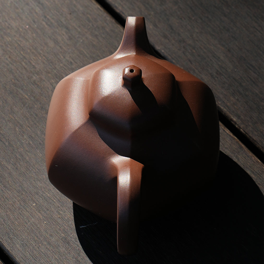 Cinnabar Clay Liufang Ruding Teapot 180cc Yixing Teapot