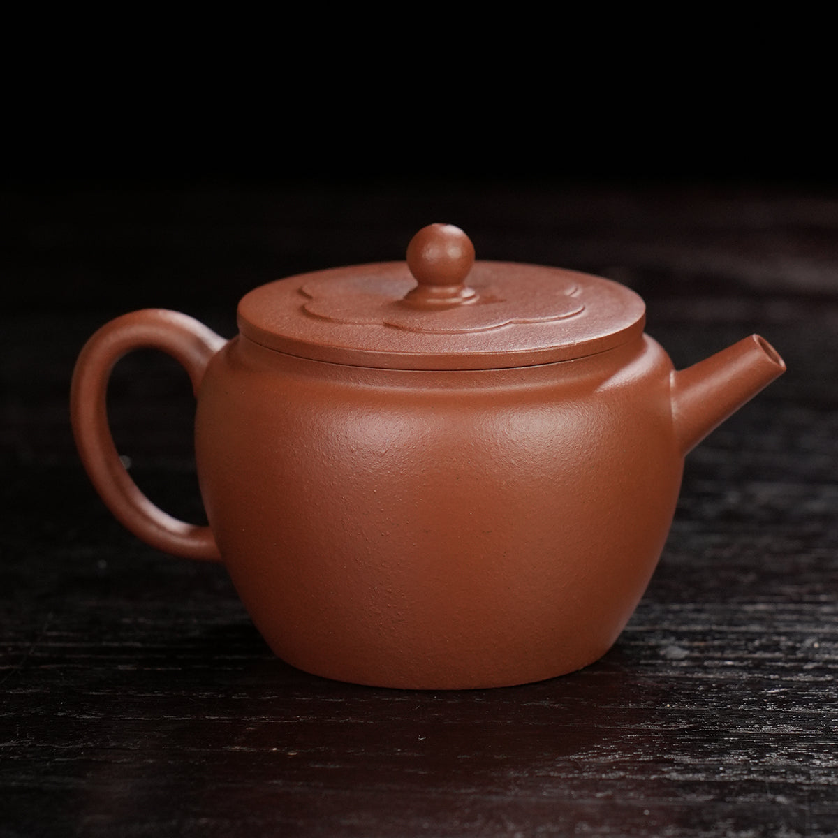 Red Clay Begonia Palace Lantern Teapot 120cc Yixing Teapot
