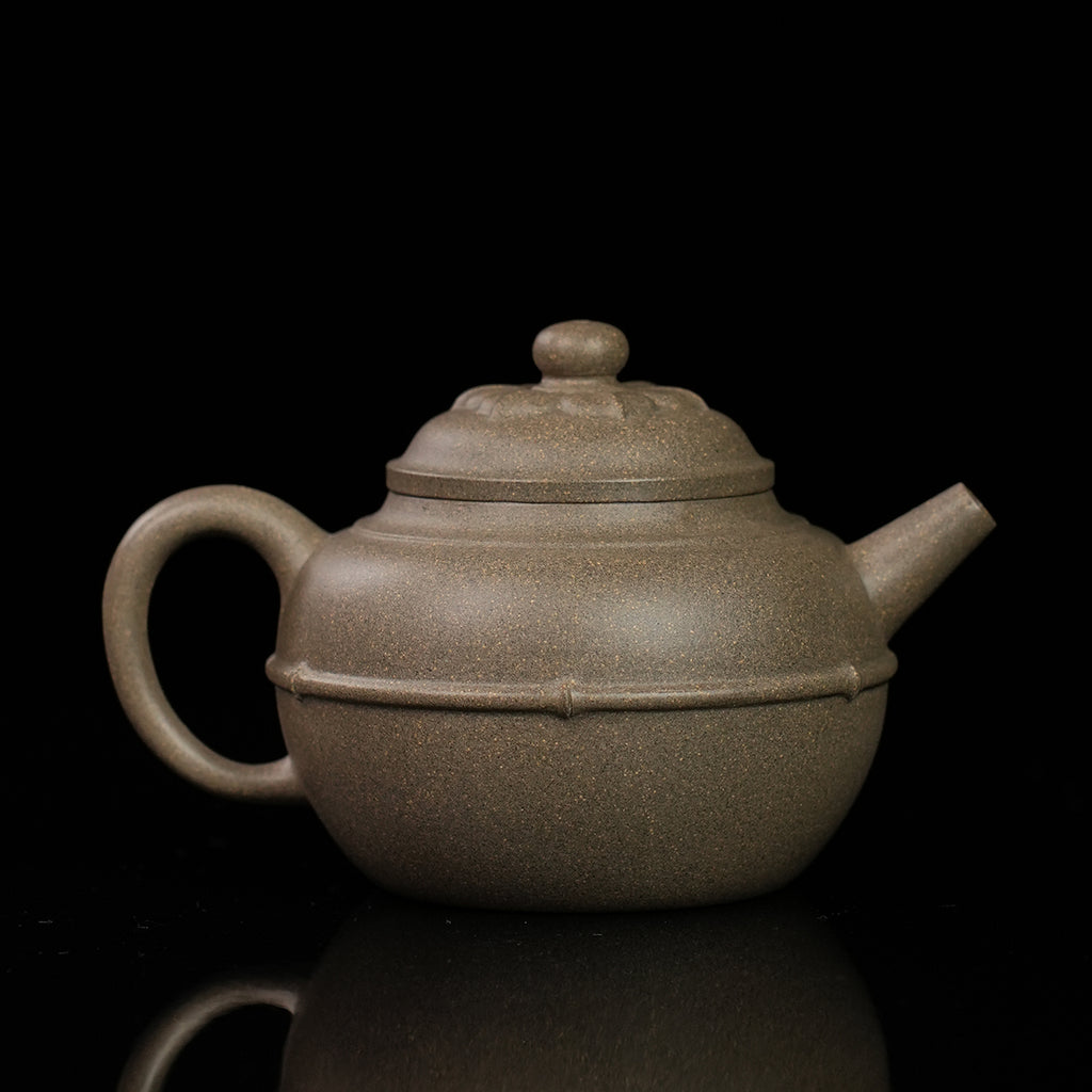 Qingduan Cinnabar Clay Lianban Zhuquan Teapot 120cc Yixing Teapot