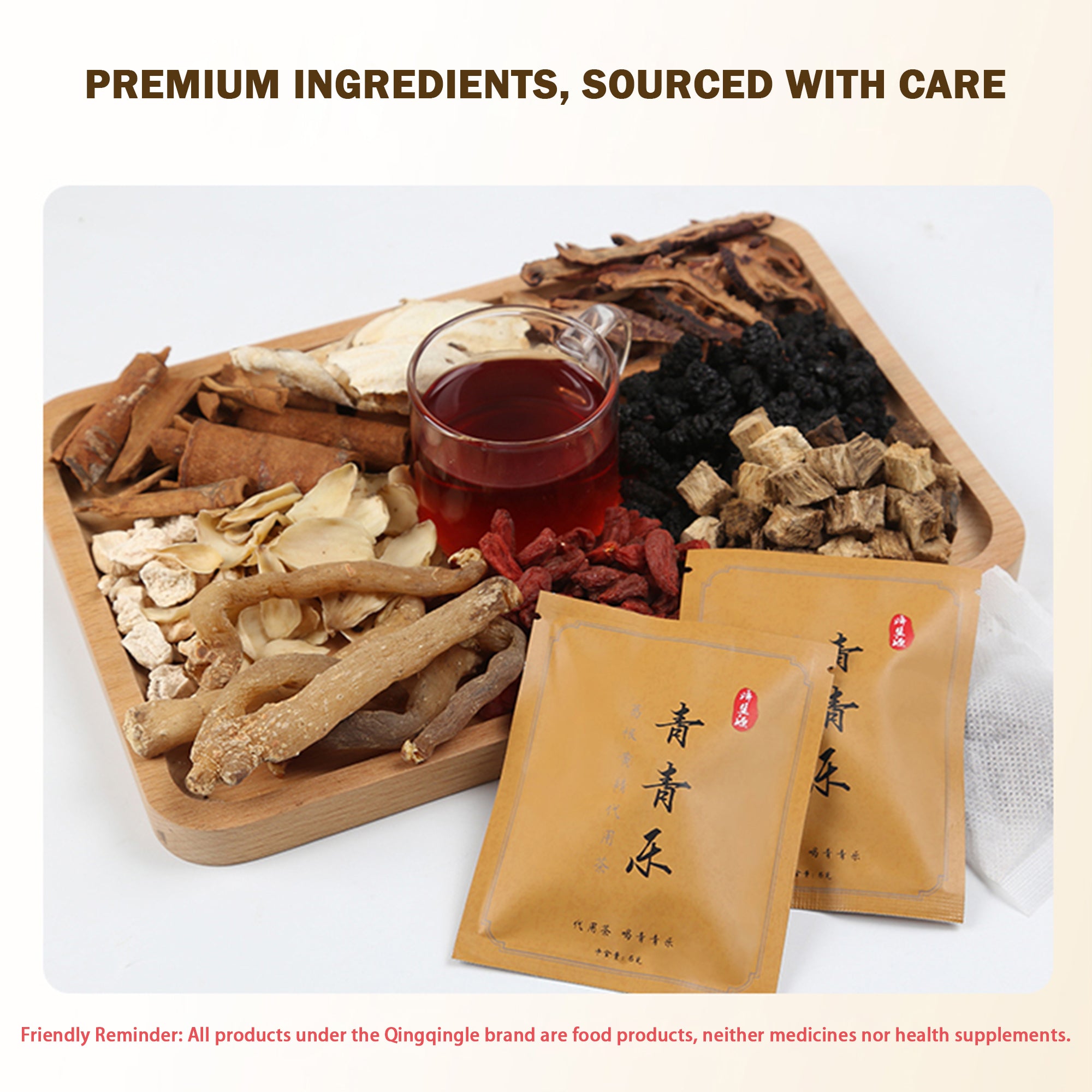 Kudze Root And Polygonatum Substitute Tea Sachet Tea, Lower Blood Sugar, Clear Heat and Detoxify