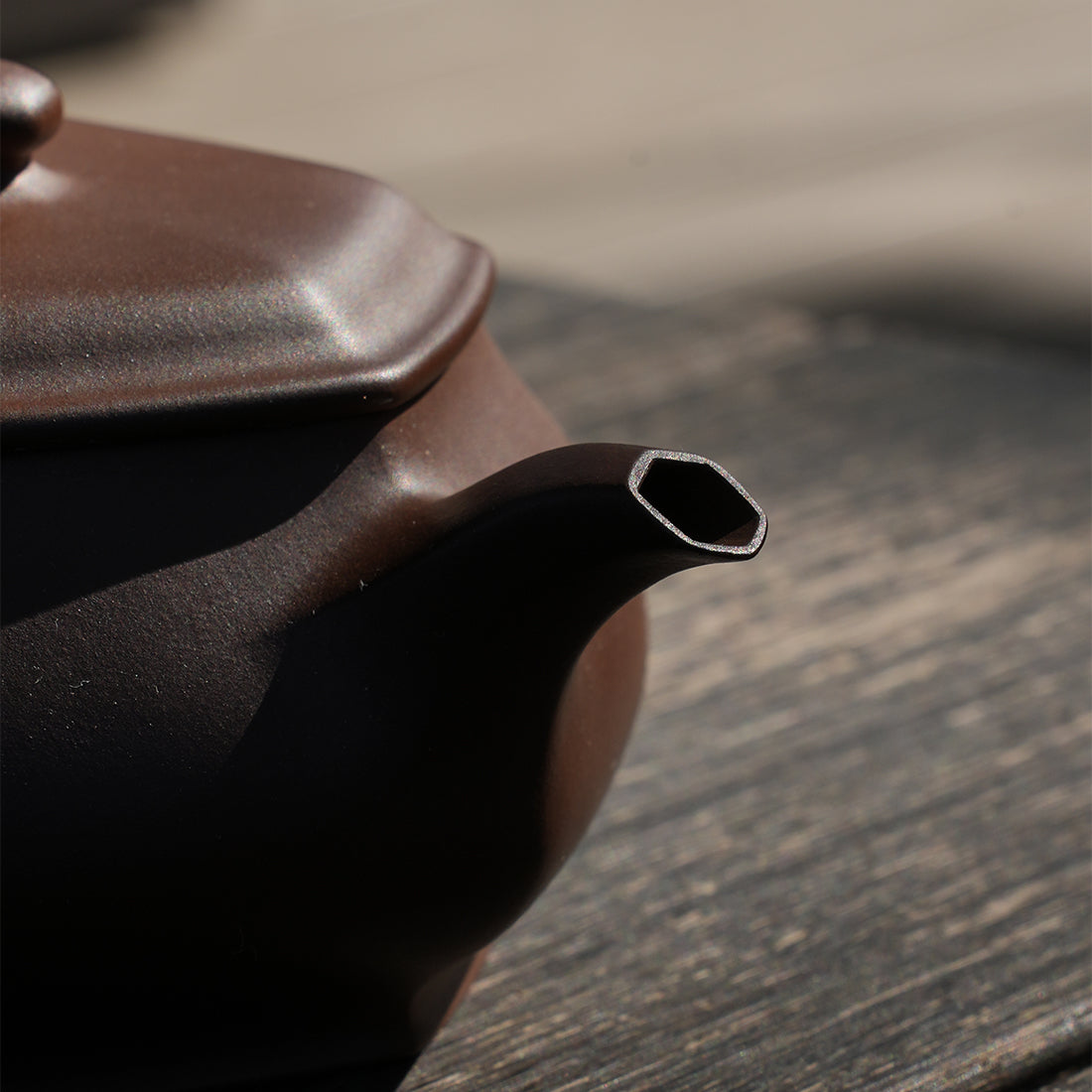 Cinnabar Clay Liufang Minglu Teapot 180cc Yixing Teapot