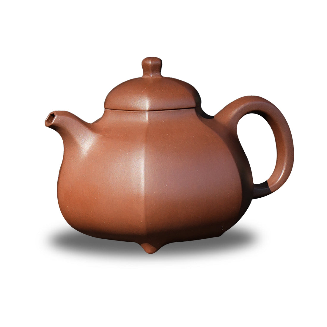 Cinnabar Clay Liufang Ruding Teapot 180cc Yixing Teapot