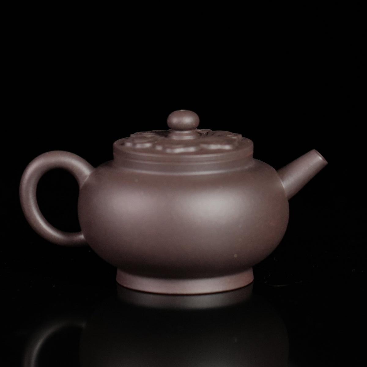Cinnabar Clay Cloud Pattern Chuandeng Teapot 130cc Yixing Teapot