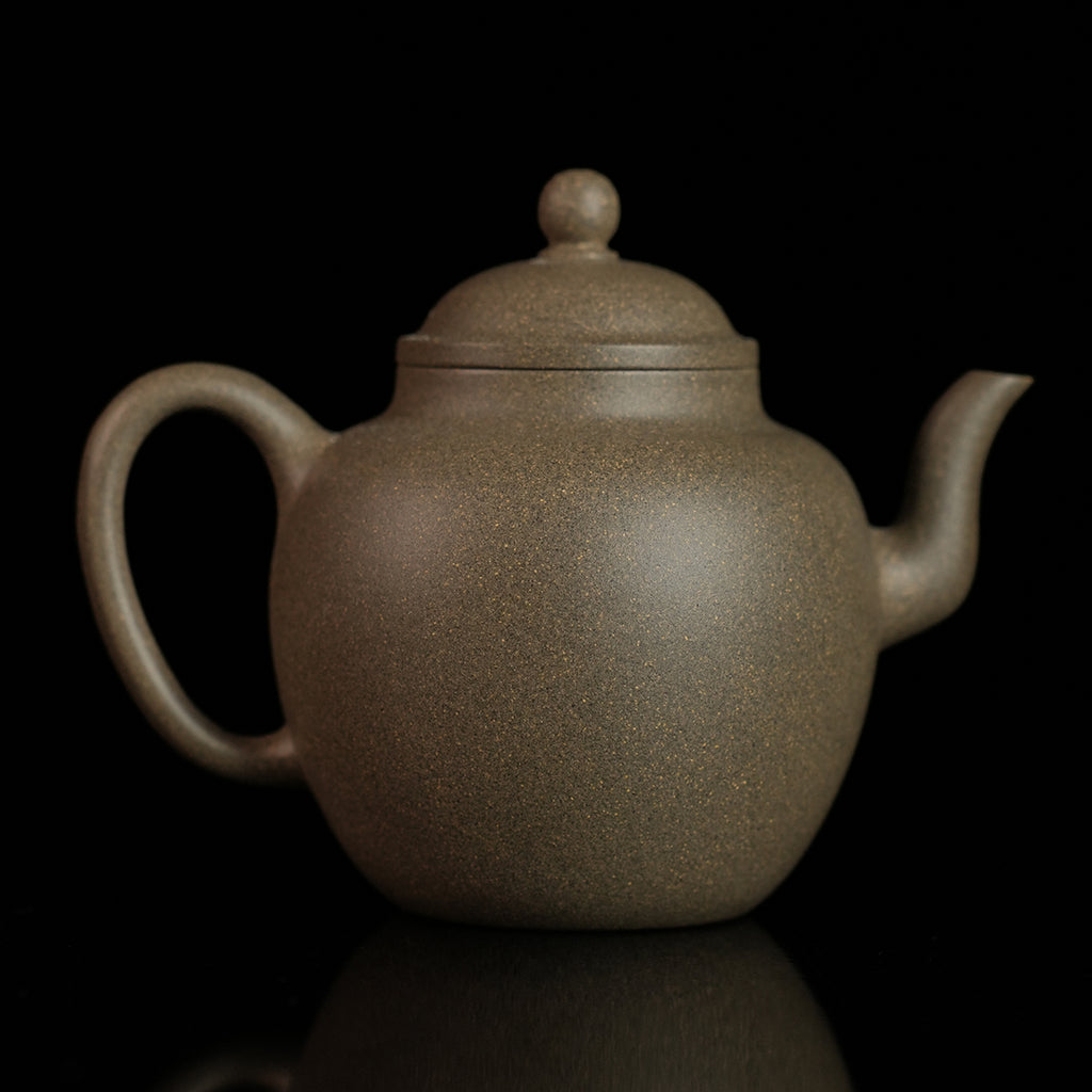 Qingduan Cinnabar Clay Gongdeng Teapot 130cc Yixing Teapot