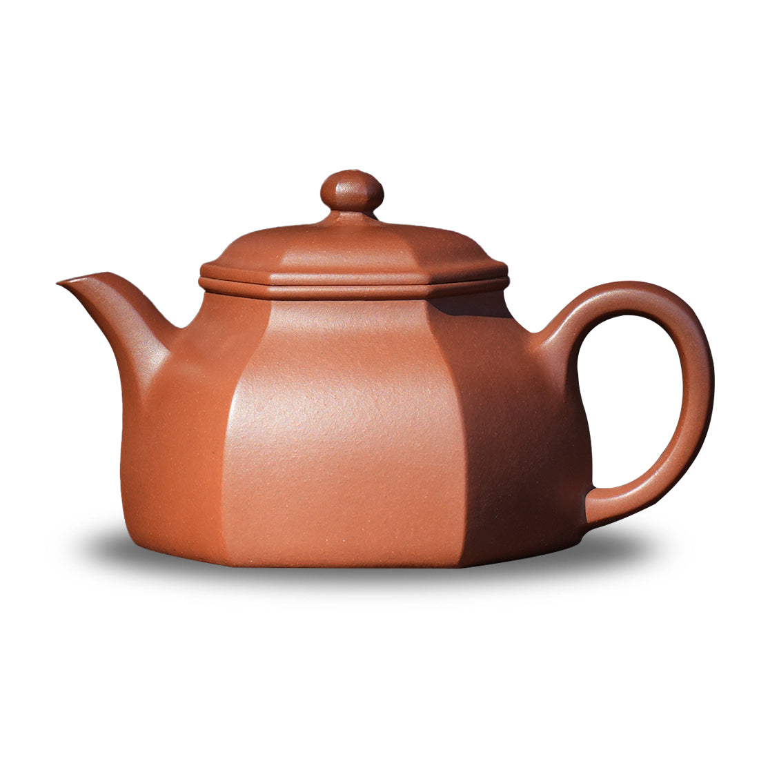 Cinnabar Clay Liufang Banyue Teapot 230cc Yixing Teapot