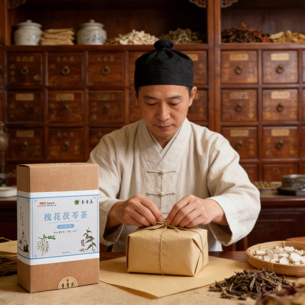 Qingqingle Sophora and Poria Tea Bag, Freshens Breath, Cleanses and Cools the Body