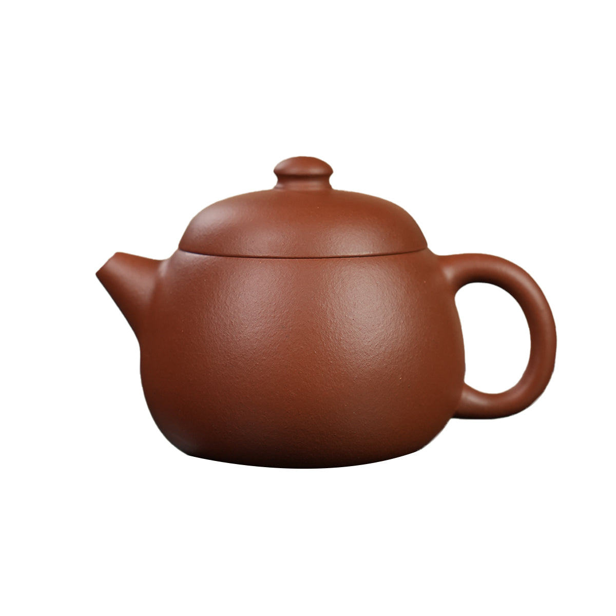 Cinnabar Clay Wide-Mouth Wendan 120cc Yixing Teapot
