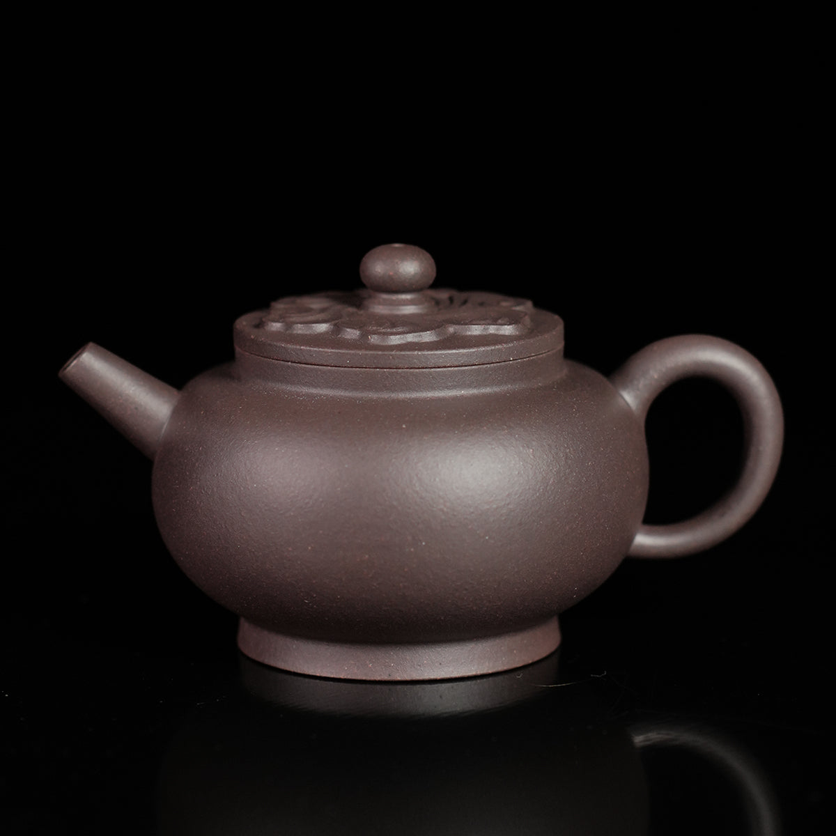 Cinnabar Clay Cloud Pattern Chuandeng Teapot 130cc Yixing Teapot