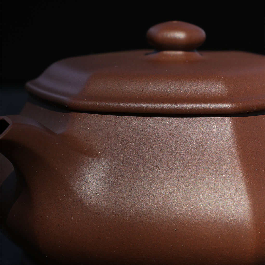 Cinnabar Clay Liufang Minglu Teapot 180cc Yixing Teapot