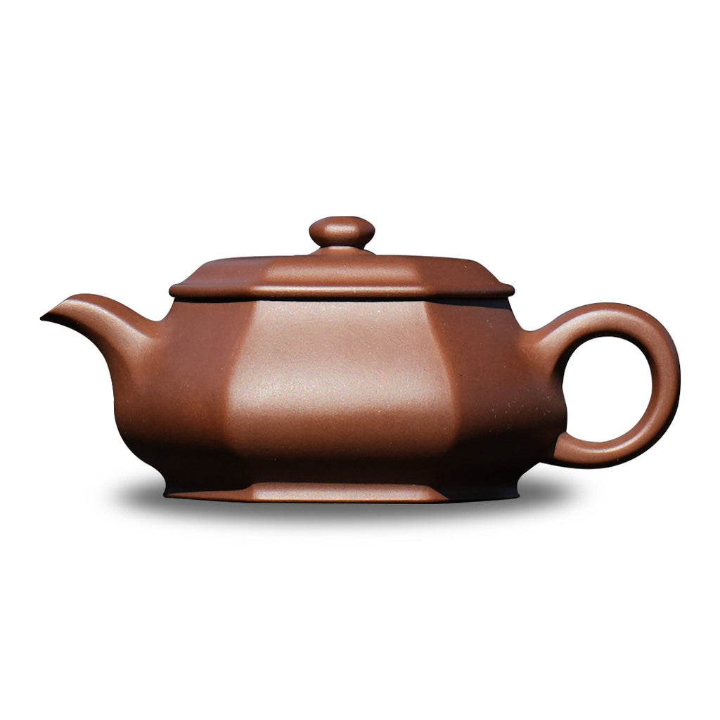 Cinnabar Clay Liufang Minglu Teapot 180cc Yixing Teapot