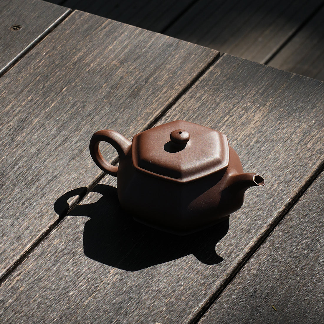 Cinnabar Clay Liufang Minglu Teapot 180cc Yixing Teapot
