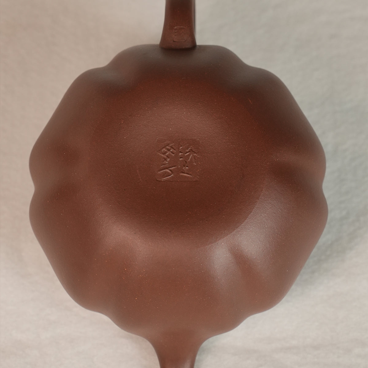 Zisha Cinnabar Clay  Pumpkin Teapot 280cc Yixing Teapot