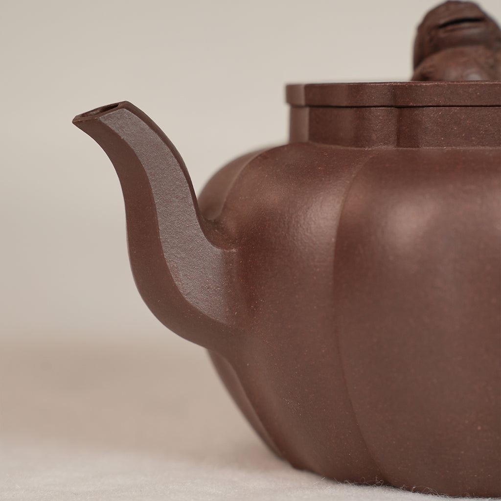 Zisha Cinnabar Clay Shideng  Teapot 360cc Yixing Teapot
