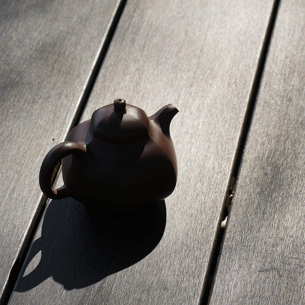 Cinnabar Clay Liufang Ruding Teapot 180cc Yixing Teapot
