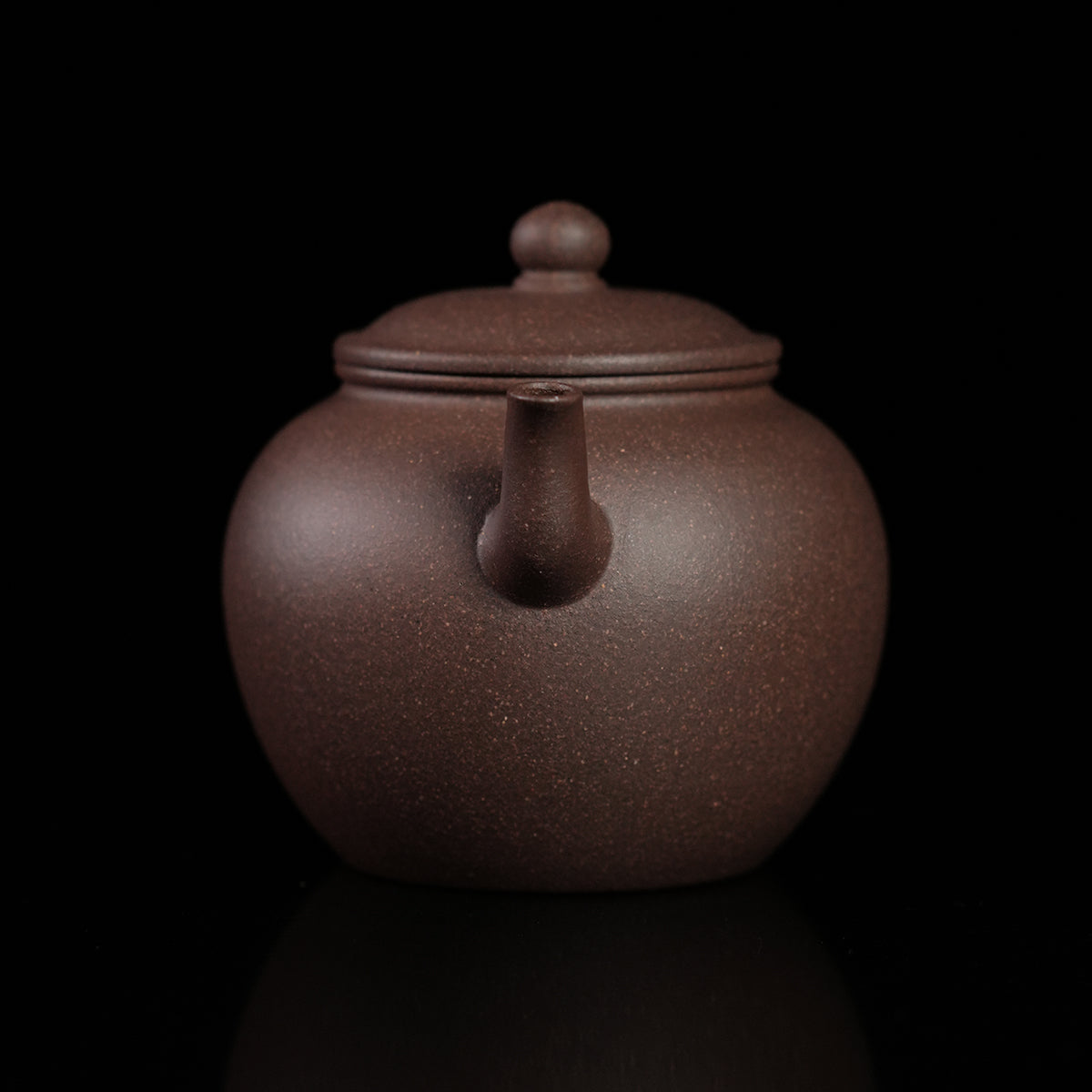 Qinghui Cinnabar Clay Wengxing Small Round Teapot 120cc Yixing Teapot