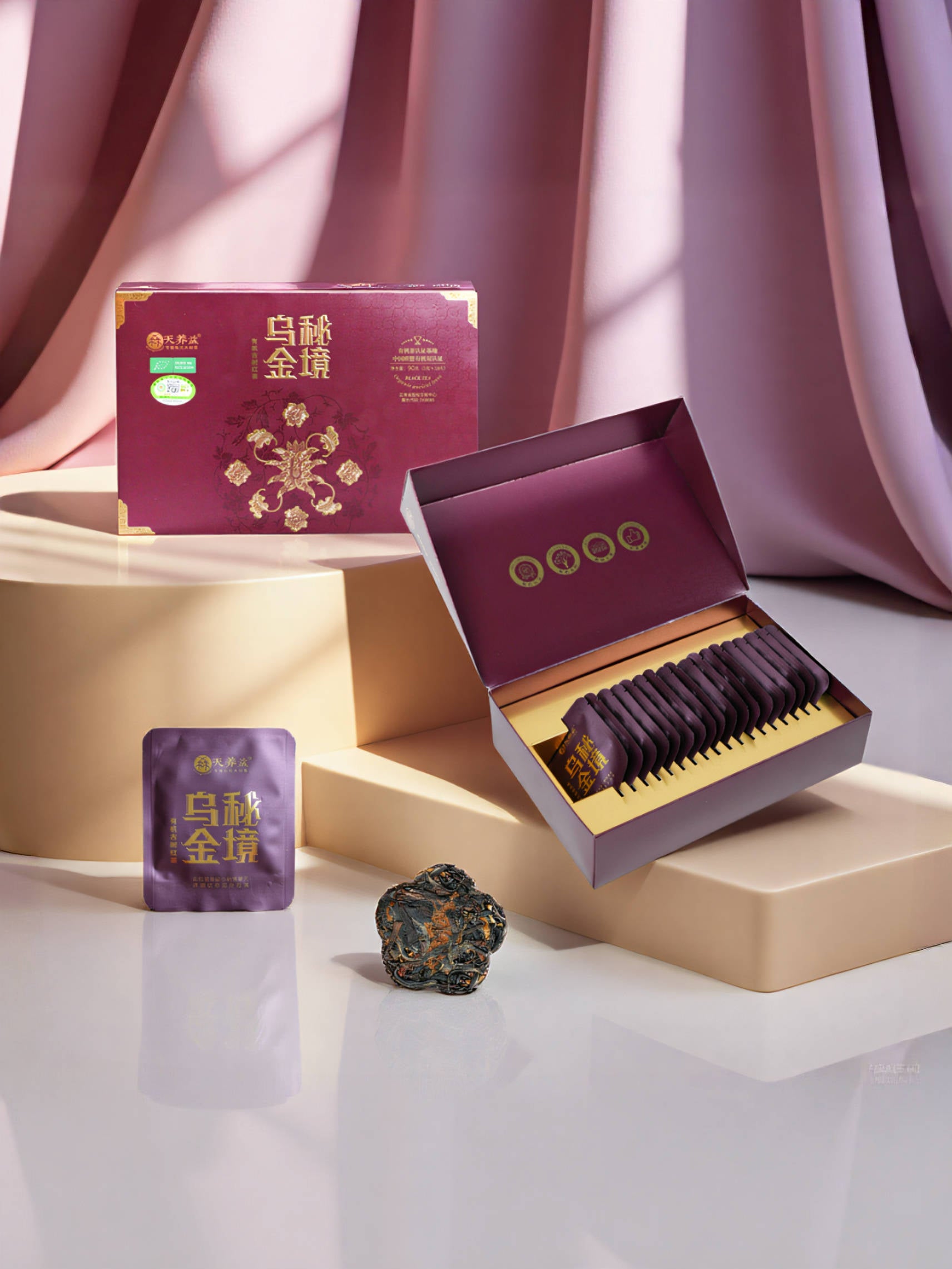 Organic Wild Ancient Tree Black Tea Mini Cake