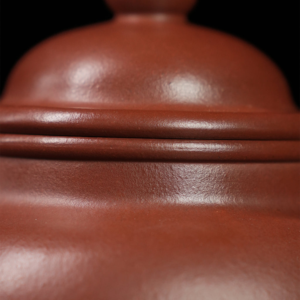 Hongqing Cinnabar Clay  Duoqiu Teapot 430cc Yixing Teapot