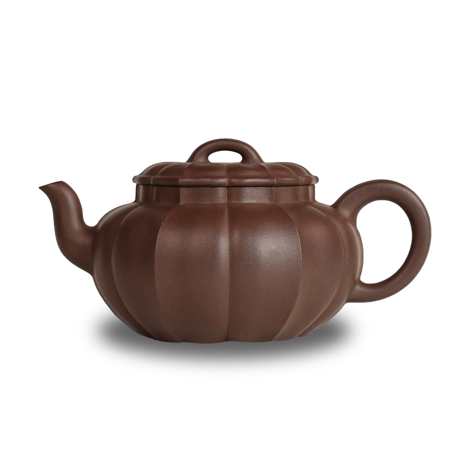 Zisha Clay Tuanling Ribbed Teapot 190cc Yixing Teapot