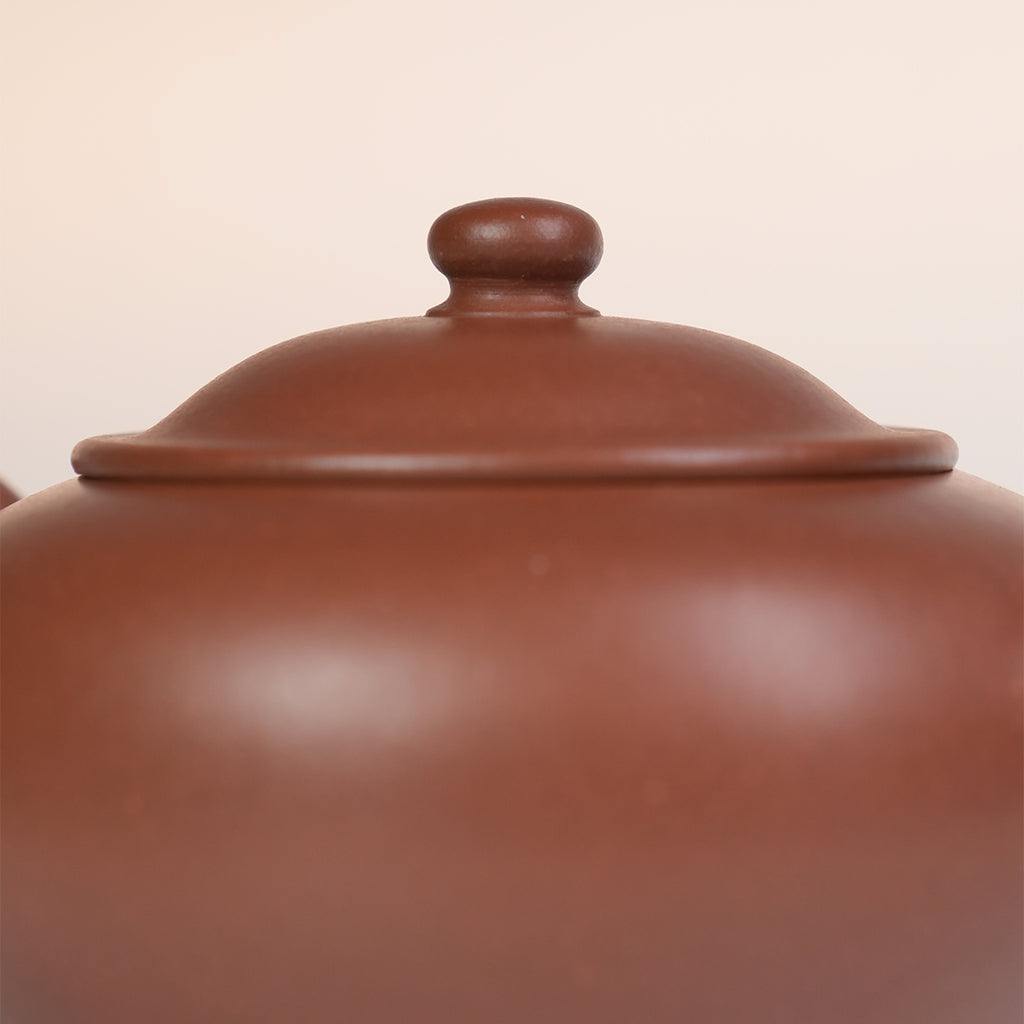 Xiaohongni Cinnabar Clay Bianzhu Teapot 150cc Yixing Teapot
