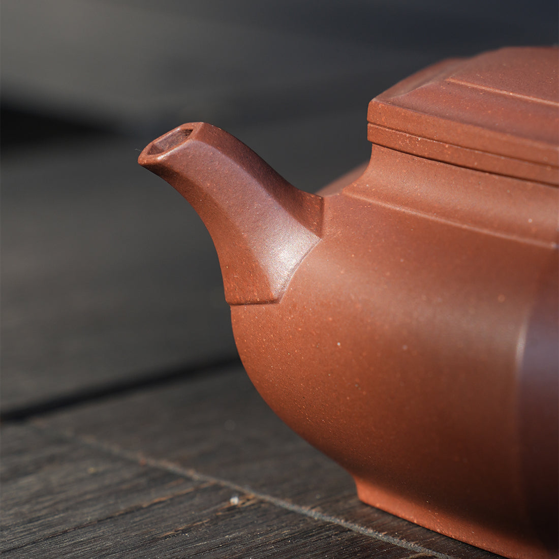 Cinnabar Clay Zhou Dabin Liufang Teapot 250cc Yixing Teapot