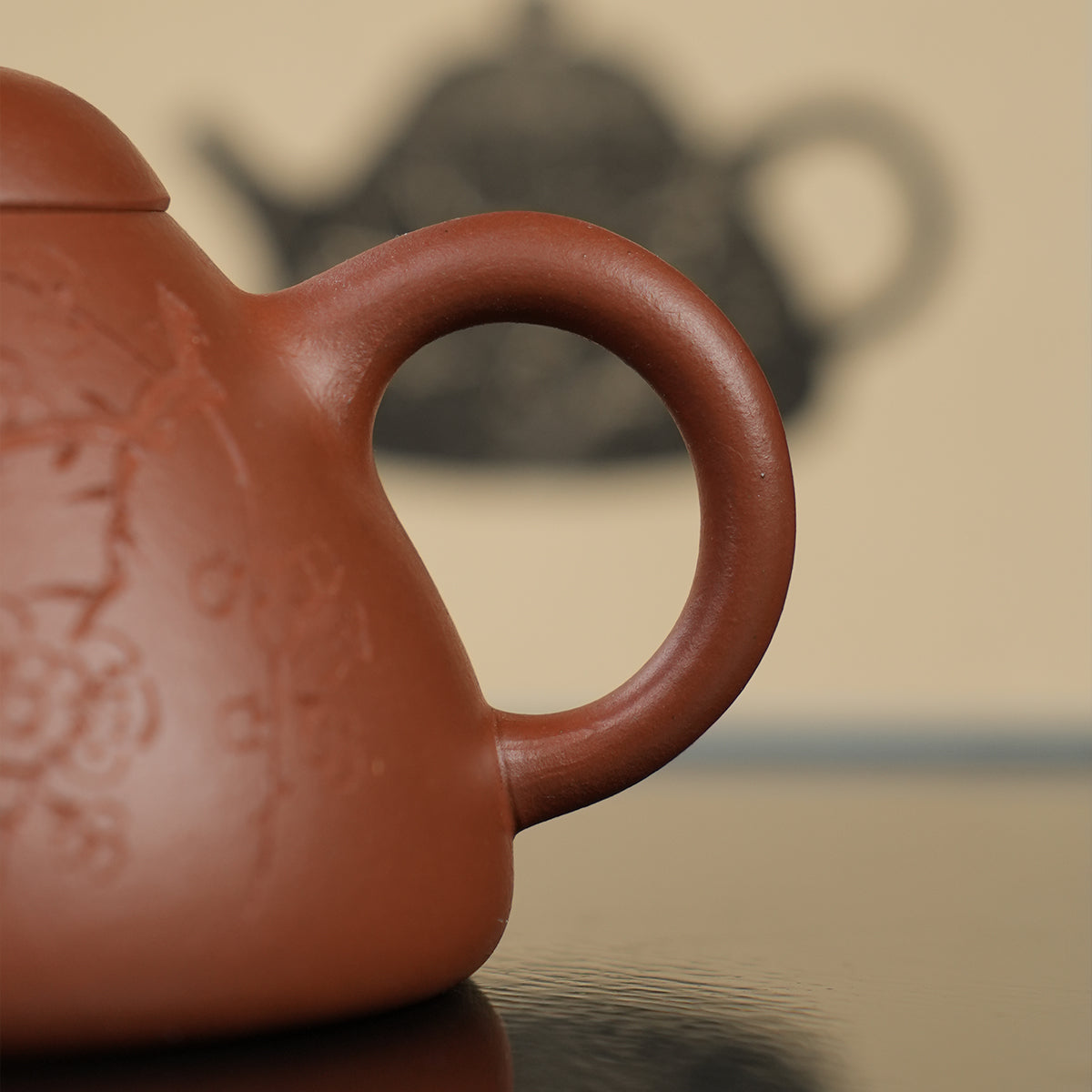 Cinnabar Clay Pagoda Cap Teapot 120cc Yixing Teapot