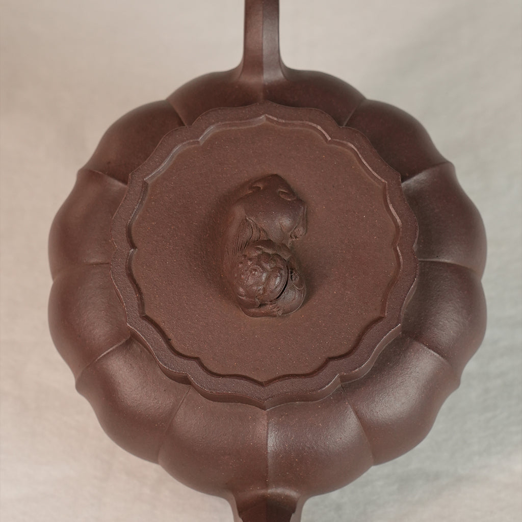 Zisha Cinnabar Clay Shideng  Teapot 360cc Yixing Teapot