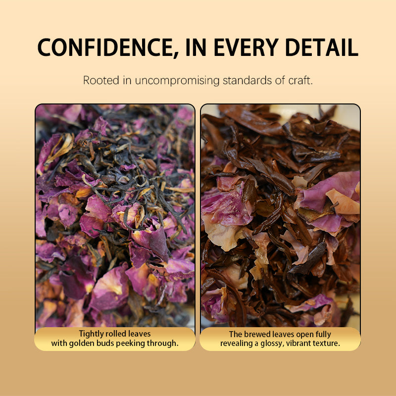 TianYangYi Organic Rose Black Tea, grown on century-old tea 20g