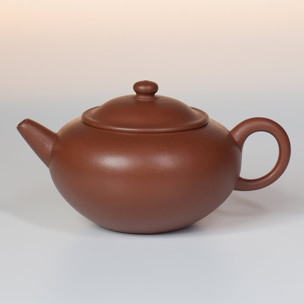 Xiaohongni Cinnabar Clay Bianzhu Teapot 150cc Yixing Teapot