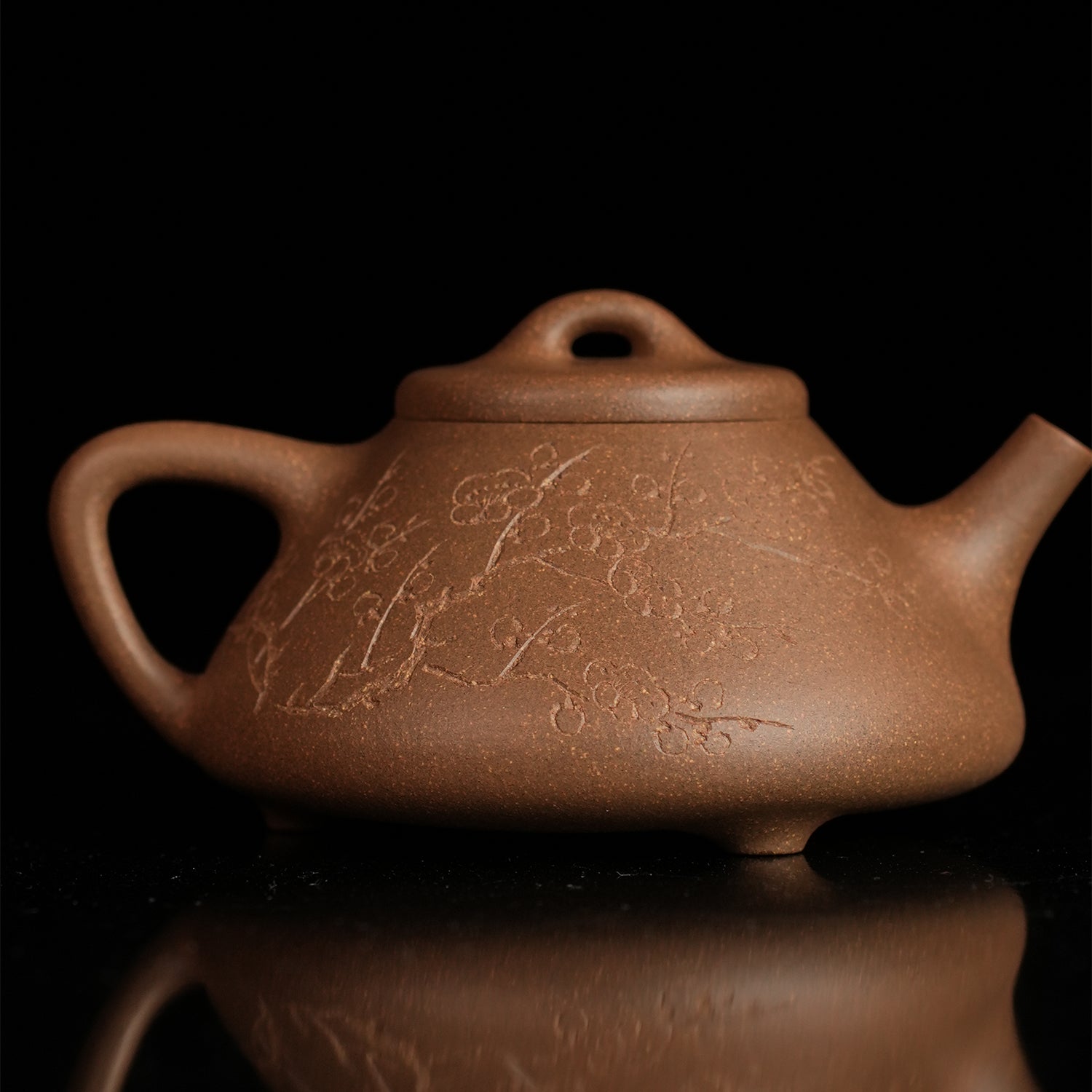 Laoduan Cinnabar Clay Ziye Shipiao Teapot 150cc Yixing Teapot