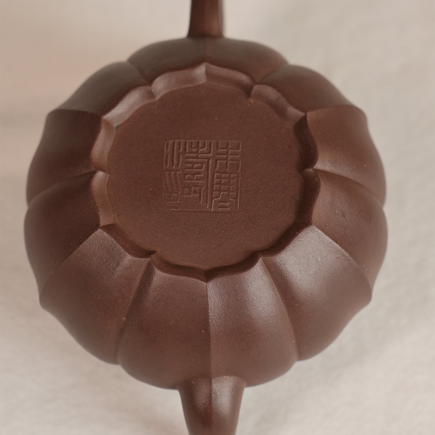 Zisha Clay Tuanling Ribbed Teapot 190cc Yixing Teapot