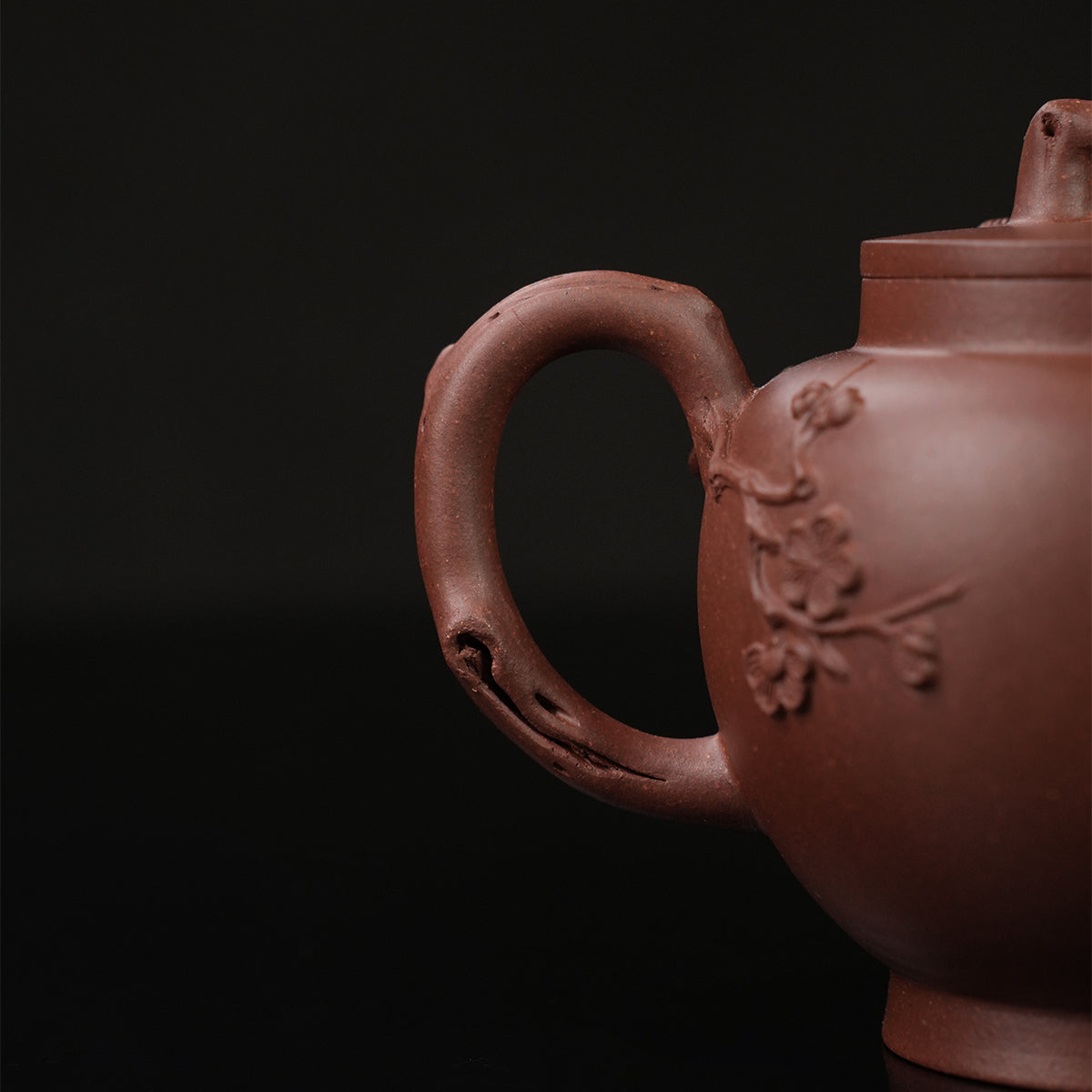 Cinnabar Clay Three Friends of Winter Teapot 160cc Yixing Teapot