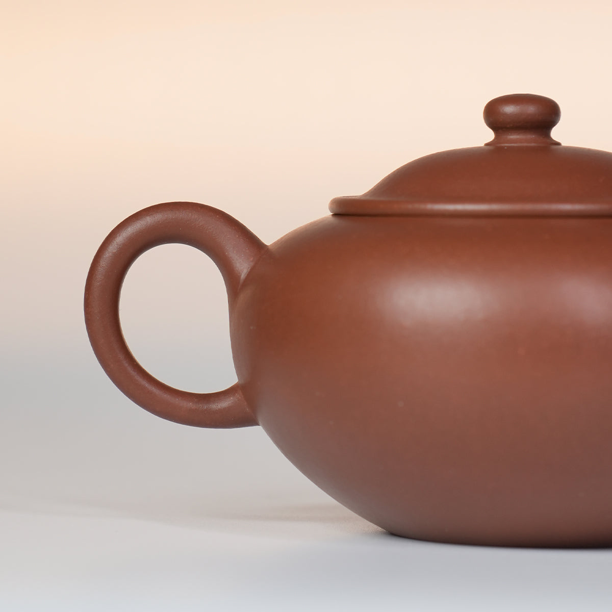 Xiaohongni Cinnabar Clay Bianzhu Teapot 150cc Yixing Teapot