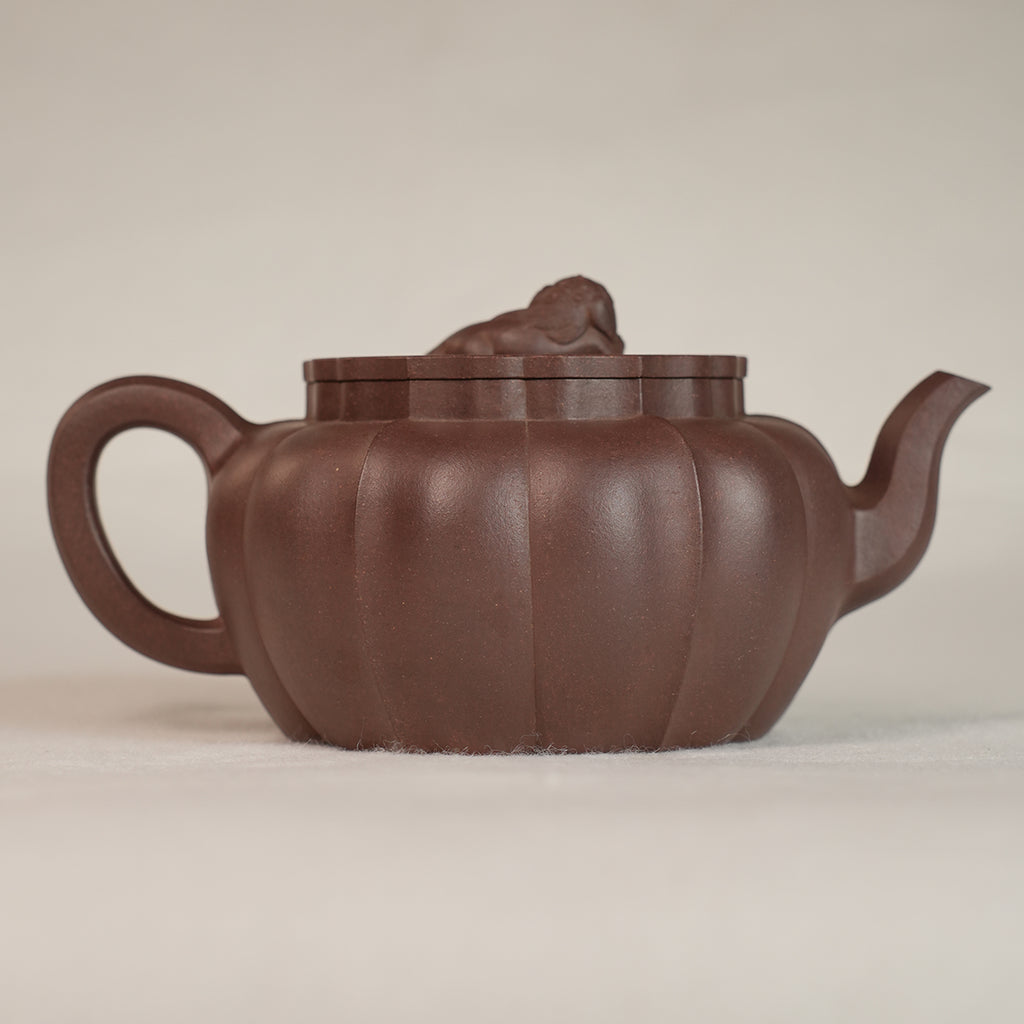 Zisha Cinnabar Clay Shideng  Teapot 360cc Yixing Teapot