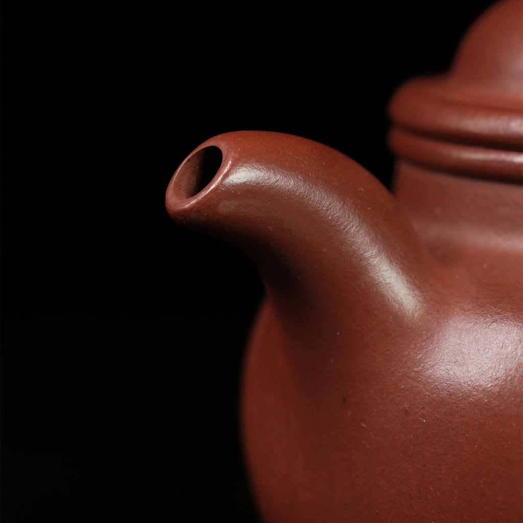 Hongqing Cinnabar Clay  Duoqiu Teapot 430cc Yixing Teapot
